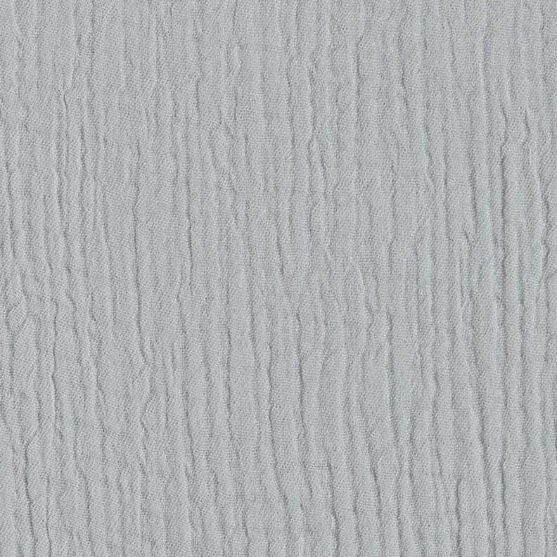 GOTS Triple-Layer Cotton Muslin – light grey,  image number 4