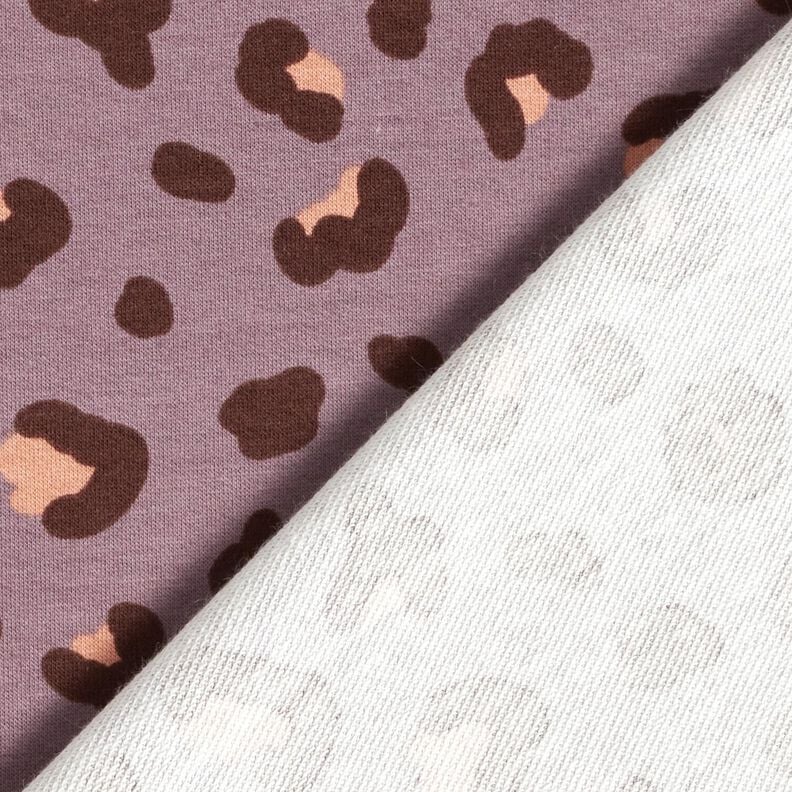 French terry Leopard Print – lilac,  image number 4