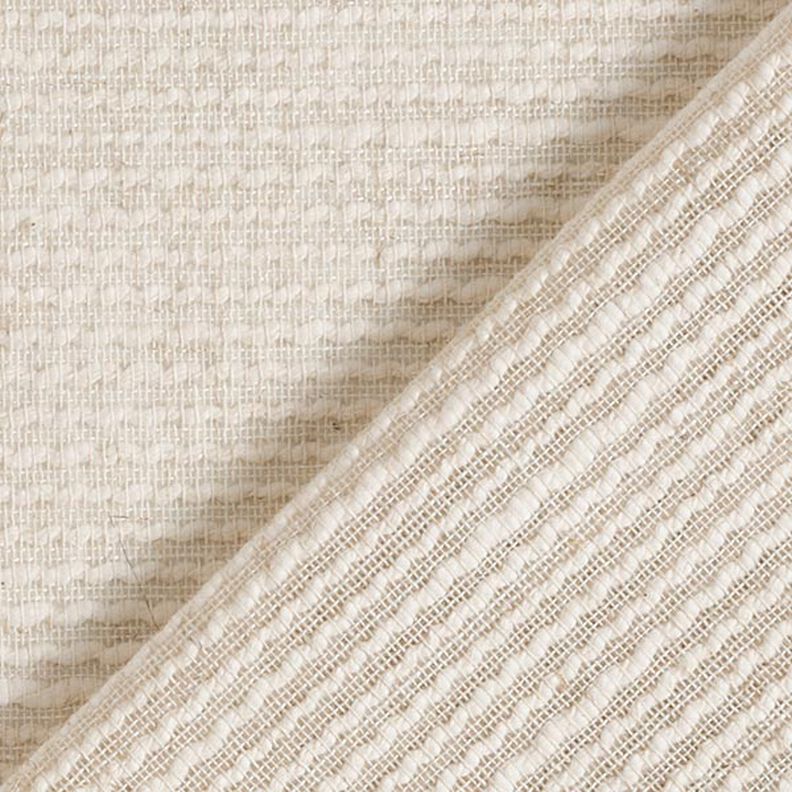 Curtain Fabric Woven Texture 300 cm – light beige,  image number 3