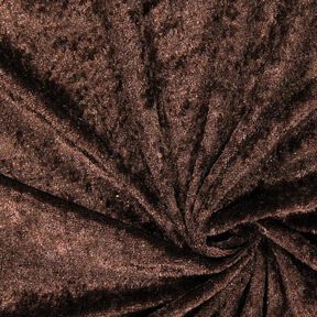 Panne velvet – dark brown, 