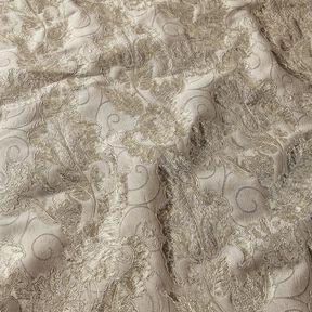 Garment Jacquard Brocade Flowers – taupe, 