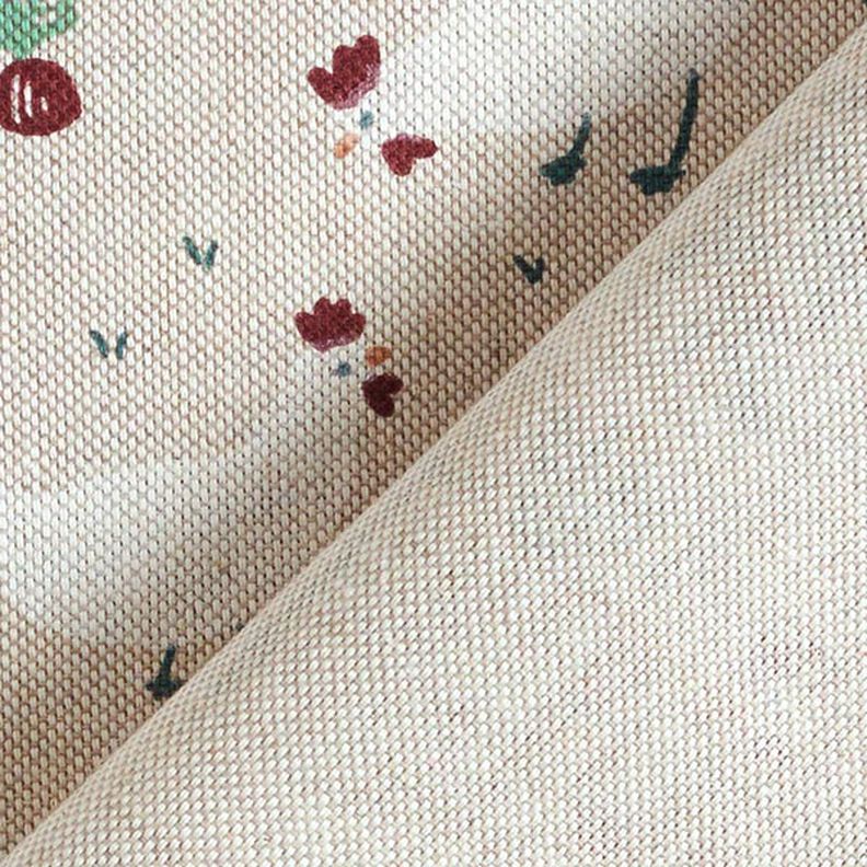 Decor Fabric Half Panama farmyard – natural/green,  image number 4