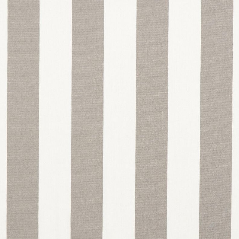 Outdoor Fabric Canvas Block Stripes – silk grey/ivory,  image number 1