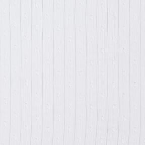 Metallic pinstripe chiffon dobby – white/metallic silver, 