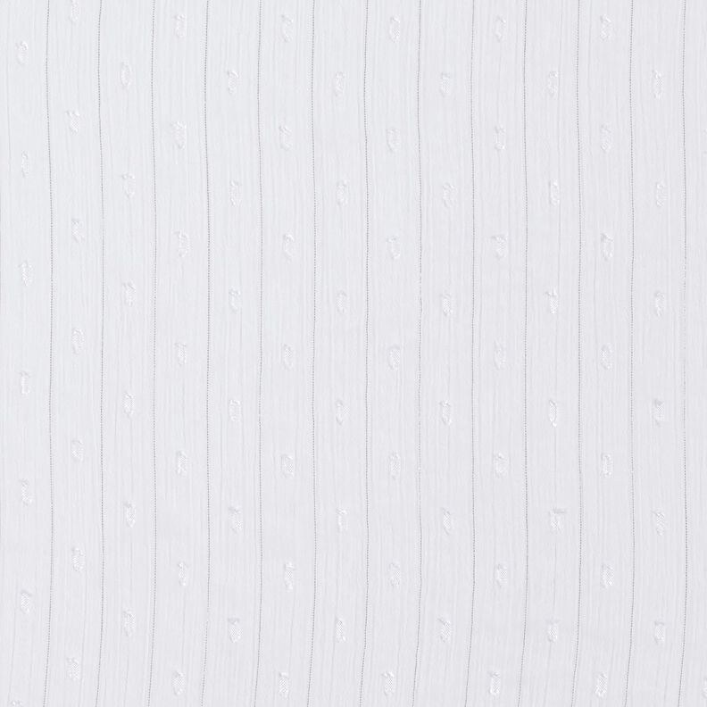 Metallic pinstripe chiffon dobby – white/metallic silver,  image number 1