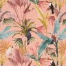 Decorative fabric, half Panama parrots, recycled – coral,  thumbnail number 1