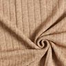 Knit Fabric Ajour elegant glitter stripes – light brown,  thumbnail number 3