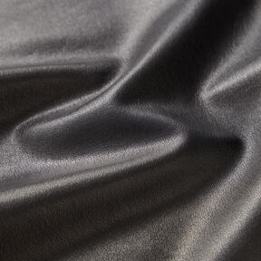 Plain lightweight faux leather – black, 