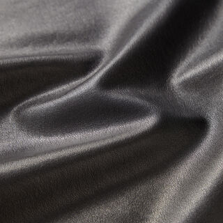 Plain lightweight faux leather – black, 