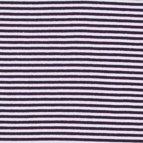 Ribbing Striped tubular fabric – plum/white, 