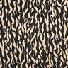 viscose fabric abstract zebra pattern – black/light beige,  thumbnail number 1