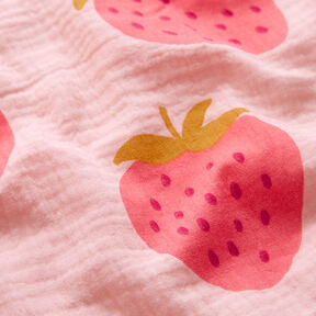 Double Gauze/Muslin Giant strawberry | by Poppy rosé/pink, 