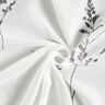 Curtain Fabric Voile fine grass 295 cm – white/black,  thumbnail number 3