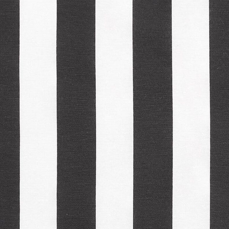 Decor Fabric Canvas Stripes – black/white,  image number 1