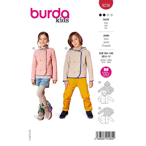 Jacket | Burda 9236 | 104-140,  image number 1