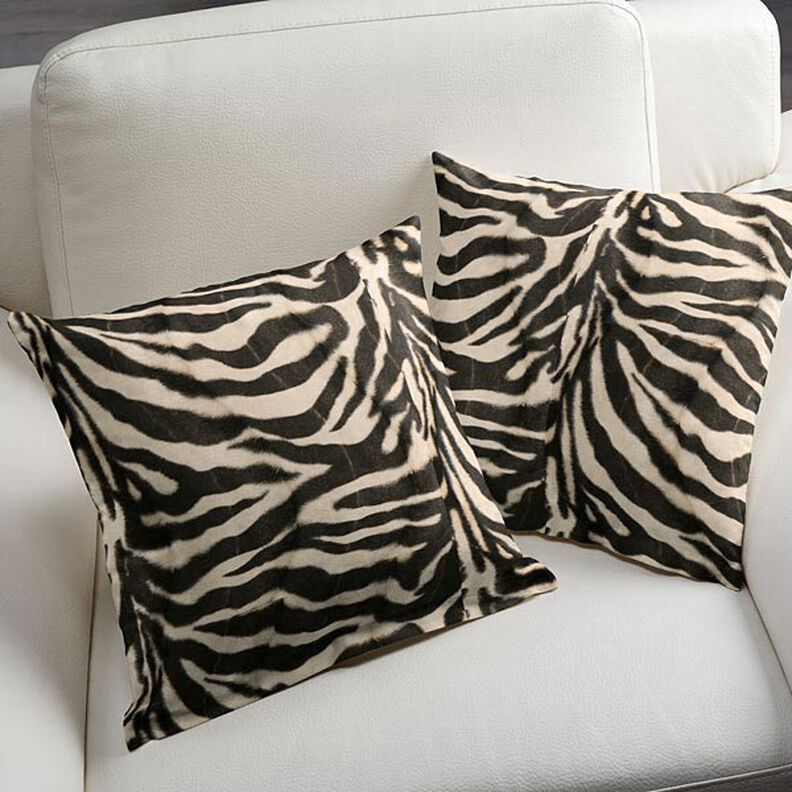 Imitation fur zebra – cream/black,  image number 5