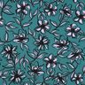 Ponte Roma Jersey Flowers – petrol/mauve,  thumbnail number 1