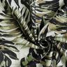 Viscose Linen Blend Monstera digital print – misty grey/light khaki,  thumbnail number 3