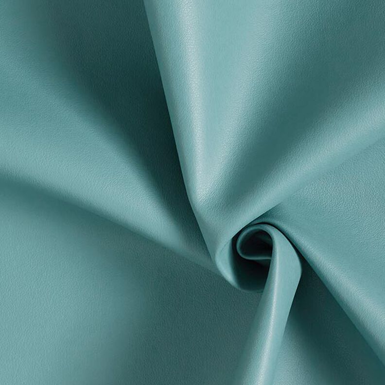 Upholstery Fabric Embossed Faux Leather – aqua blue,  image number 1