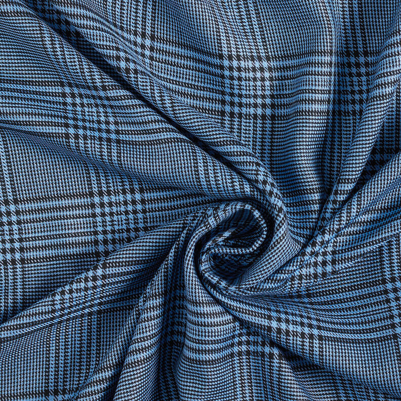 viscose fabric Glen Plaid – blue, image number 4