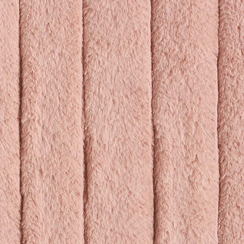 Faux Fur Stripes – dusky pink,  image number 1