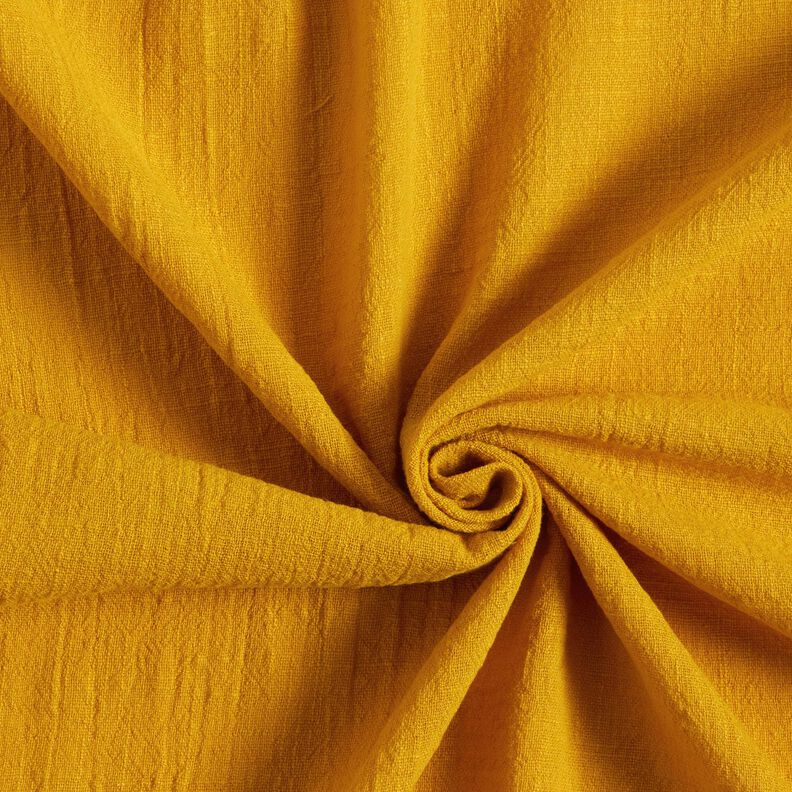 Linen look cotton fabric – mustard,  image number 1