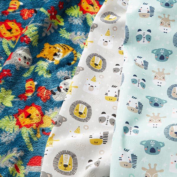 Cotton Poplin Party Animals – sand,  image number 5