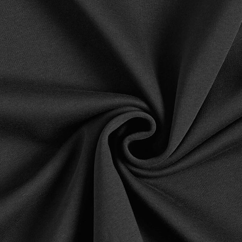 Brushed Sweatshirt Fabric – black,  image number 1