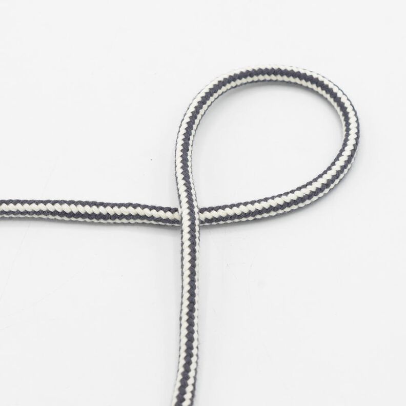 Cotton cord 2-colour [Ø 8 mm] – grey,  image number 1