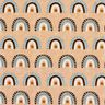 Cotton Poplin Rainbows Digital Print – beige,  thumbnail number 1