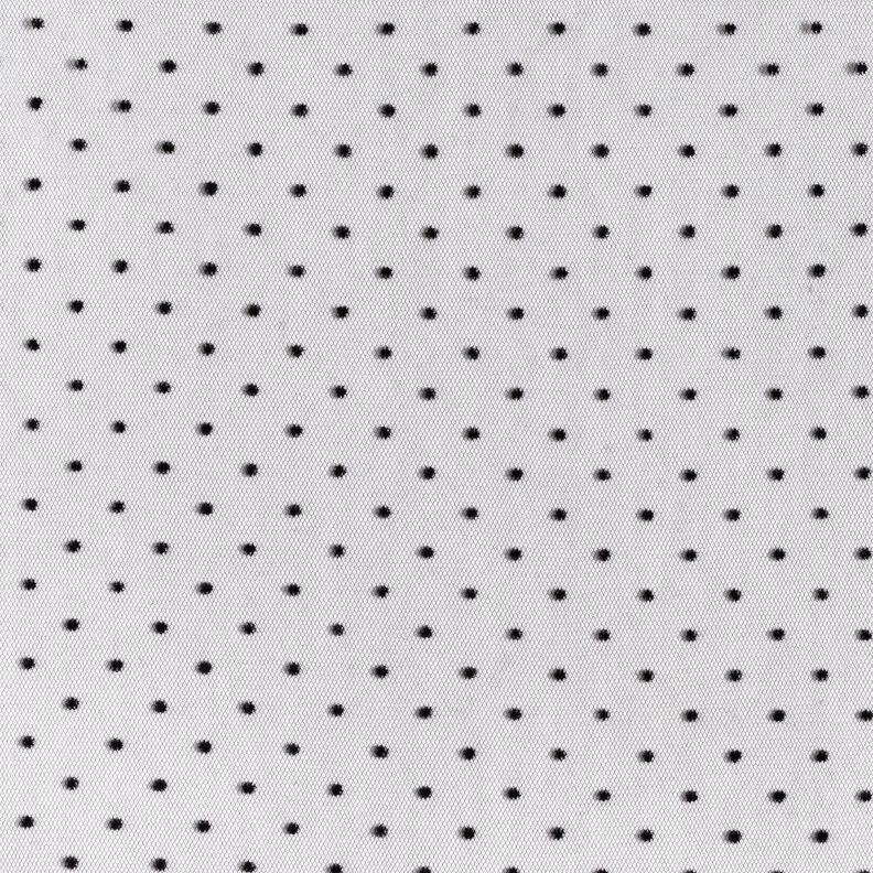 Tulle velvet dots – black,  image number 1