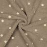 Teddy Fur Embroidered Flowers | Poppy Fabrics – dark taupe,  thumbnail number 3