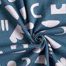 Alpine Fleece Abstract shapes  – denim blue/pastel mauve,  thumbnail number 3