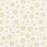 Cotton Poplin Snow Crystals – offwhite/gold,  thumbnail number 1