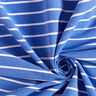 Viscose stretch with glitter stripes – blue/white,  thumbnail number 3