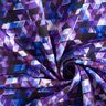 Softshell colourful triangles Digital Print – grape,  thumbnail number 4
