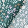 Coated Cotton colourful floral meadow – blue spruce/mauve,  thumbnail number 5