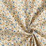 Cotton Cretonne scattered flowers – light beige/light brown,  thumbnail number 3