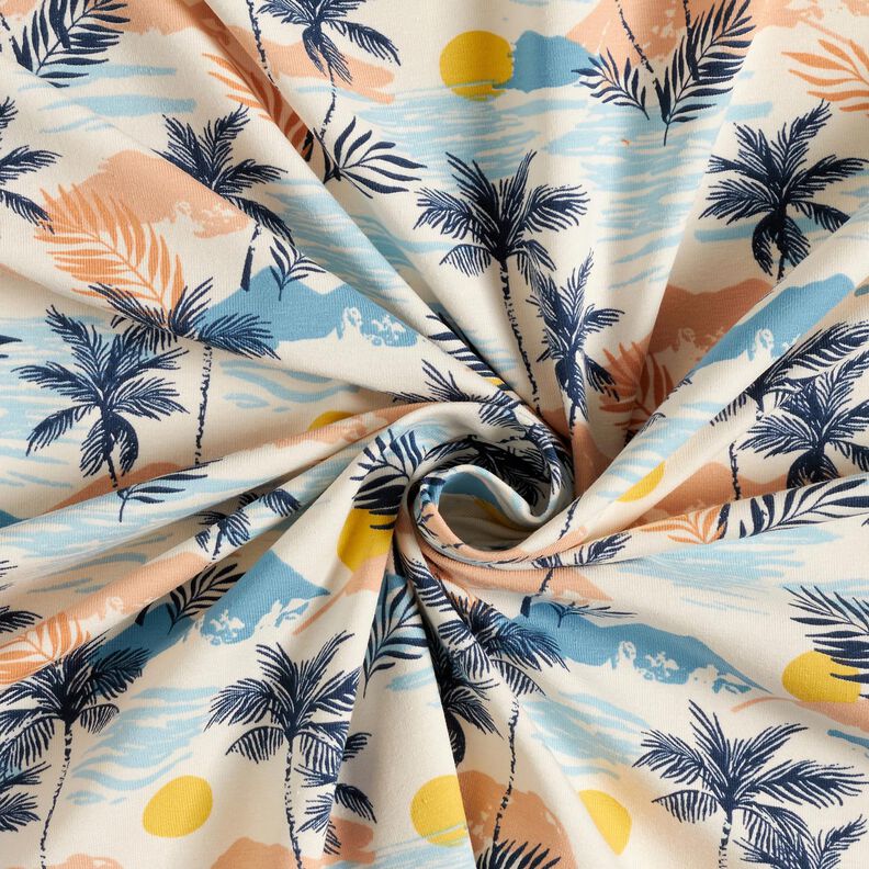 Cotton Jersey Hawaii vibes Digital Print – cream,  image number 3