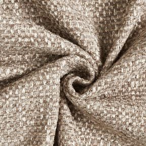 Upholstery Fabric colourful bouclé look – dark taupe/light beige, 