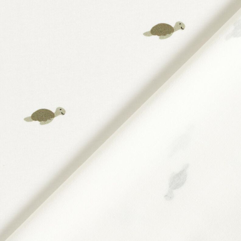 Cotton Jersey small turtles – offwhite,  image number 4