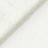 Broderie Anglaise delicate flowers – white,  thumbnail number 4