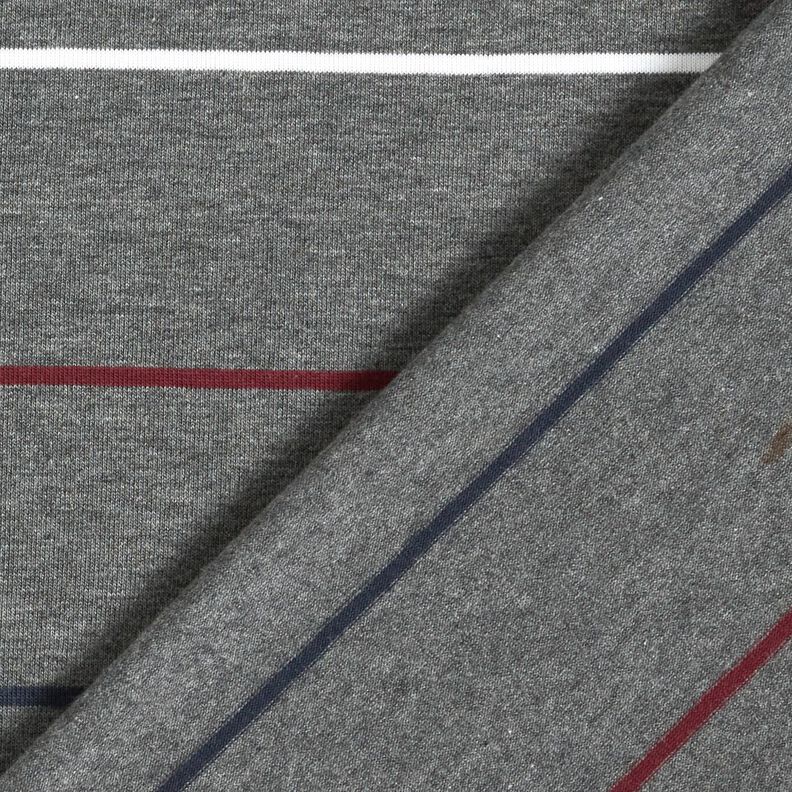 Cotton Jersey colourful stripes – slate grey,  image number 4