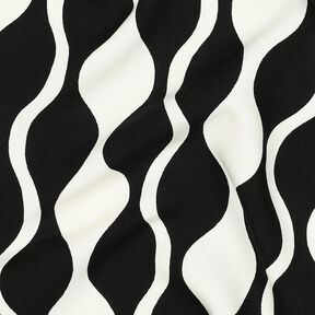LENZING™ ECOVERO™ viscose fabric retro – black/white, 