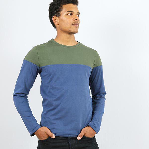 HERR LEVI Long-Sleeved Top with Colour Blocking | Studio Schnittreif | S-XXL,  image number 4