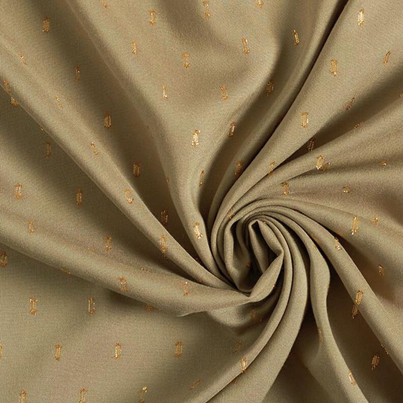 Glitter Droplets Viscose – light olive,  image number 4