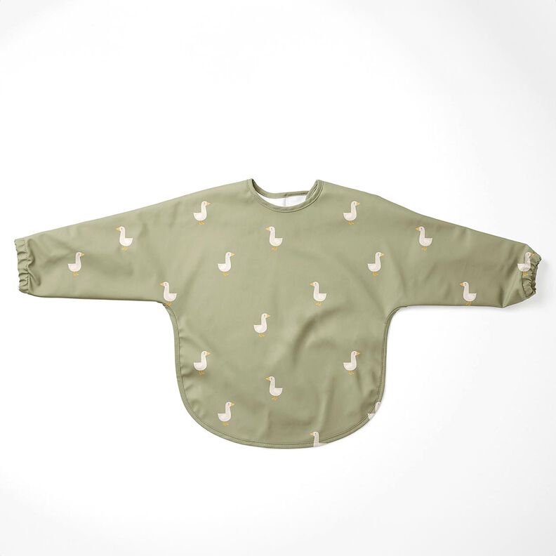 Raincoat Fabric little geese Digital Print – greige,  image number 7
