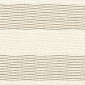 Decor Fabric Panama broad stripes &ndash; taupe/light beige, 