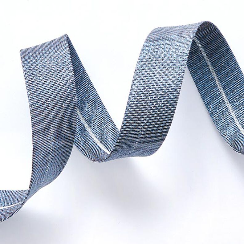 Bias binding Metallic [20 mm] – midnight blue,  image number 1