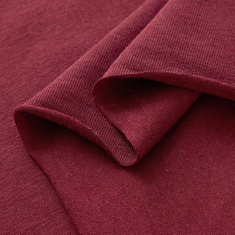 Bamboo Viscose Jersey Plain – burgundy,  image number 4
